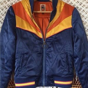Raising Sun blue bomber jacket. NWOT